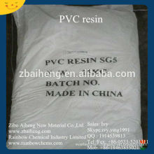 white powder raw material polyvinyl chloride PVC resin SG5 K value 67 for PVC Pipe